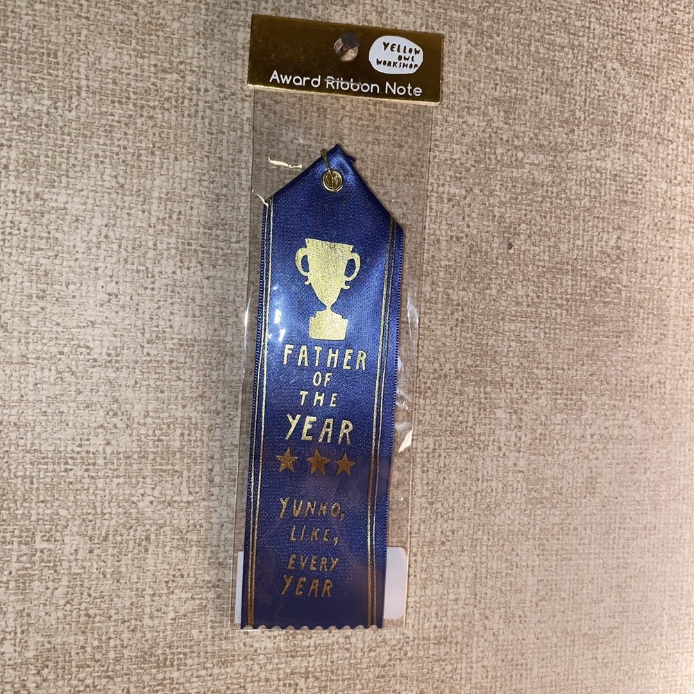 Yellow Owl Workshop Whimsy Father Of‎ the Year Ribbon